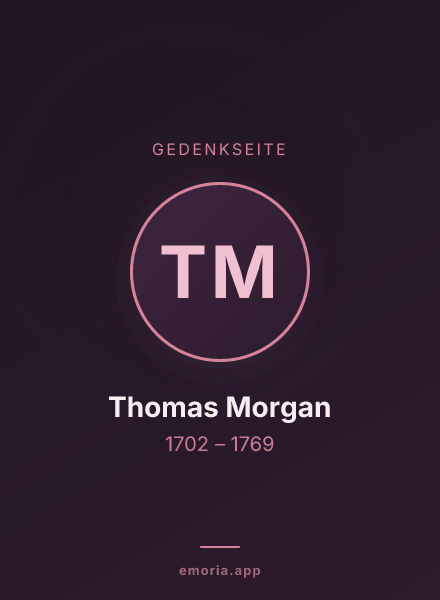 Gedenkportrait von Thomas Morgan