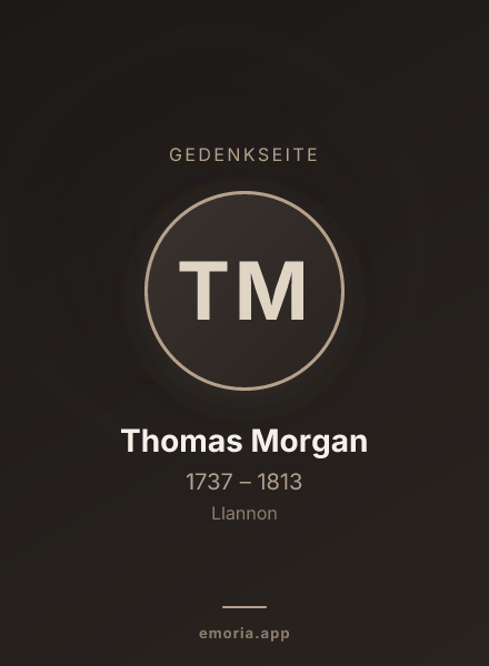 Gedenkportrait von Thomas Morgan