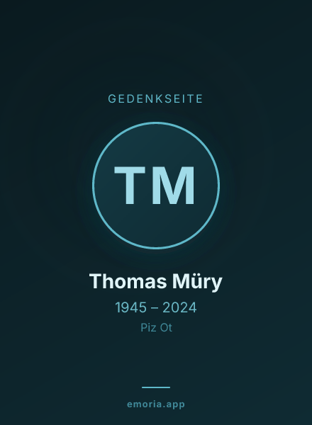 Gedenkportrait von Thomas Müry
