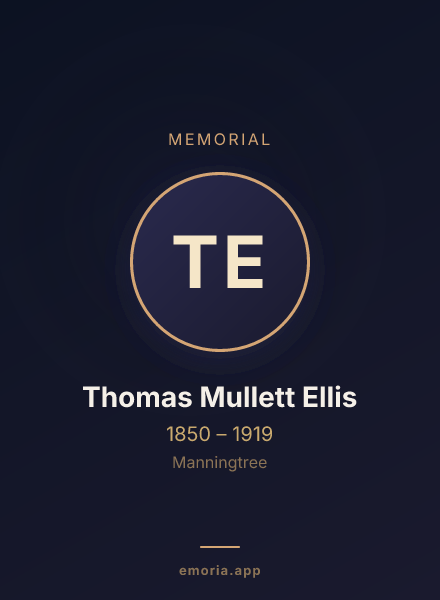 Memorial portrait of Thomas Mullett Ellis