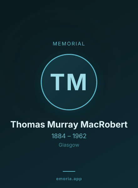 Memorial portrait of Thomas Murray MacRobert