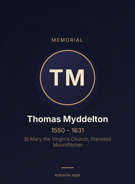 Memorial portrait of Thomas Myddelton