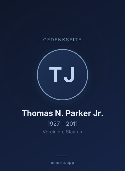 Gedenkportrait von Thomas N. Parker Jr.