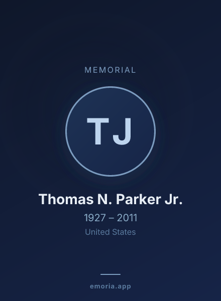 Memorial portrait of Thomas N. Parker Jr.