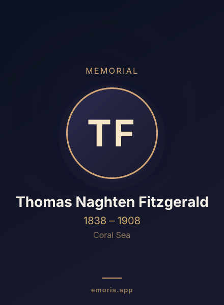 Memorial portrait of Thomas Naghten Fitzgerald