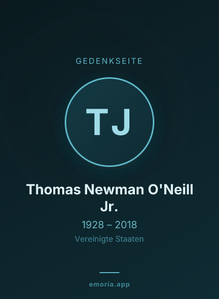 Gedenkportrait von Thomas Newman O'Neill Jr.
