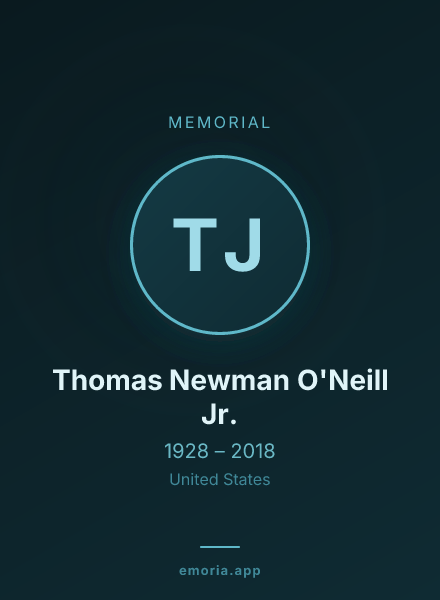 Memorial portrait of Thomas Newman O'Neill Jr.