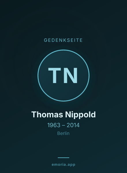 Gedenkportrait von Thomas Nippold