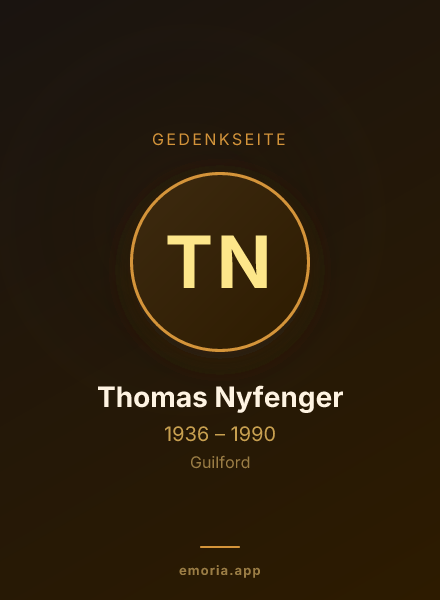 Gedenkportrait von Thomas Nyfenger