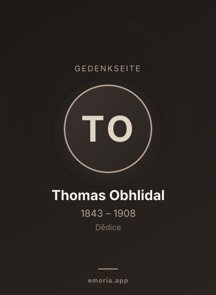 Gedenkportrait von Thomas Obhlidal