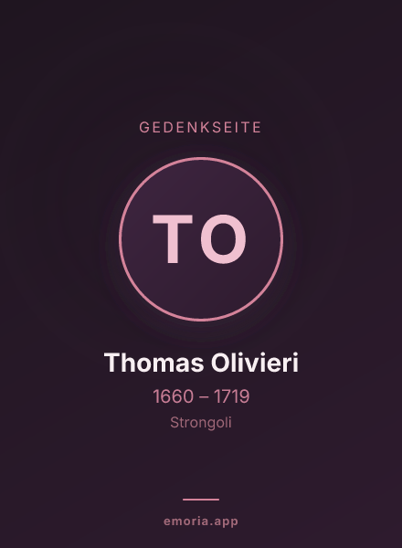 Gedenkportrait von Thomas Olivieri