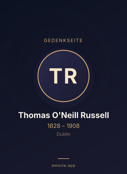 Gedenkportrait von Thomas O'Neill Russell