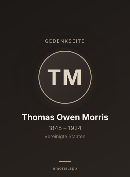 Gedenkportrait von Thomas Owen Morris