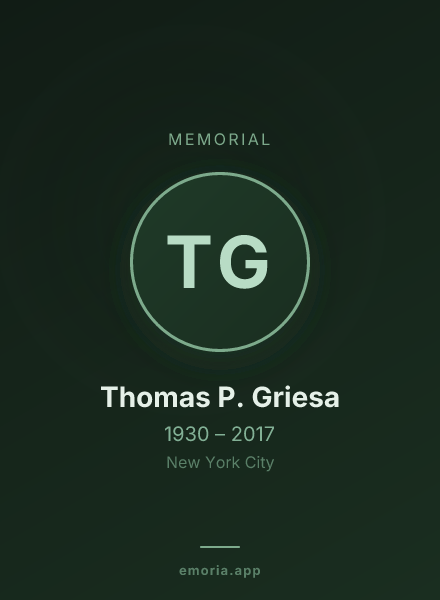 Memorial portrait of Thomas P. Griesa