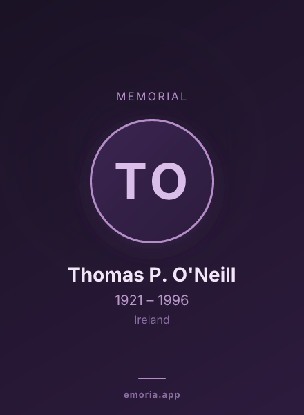 Memorial portrait of Thomas P. O'Neill