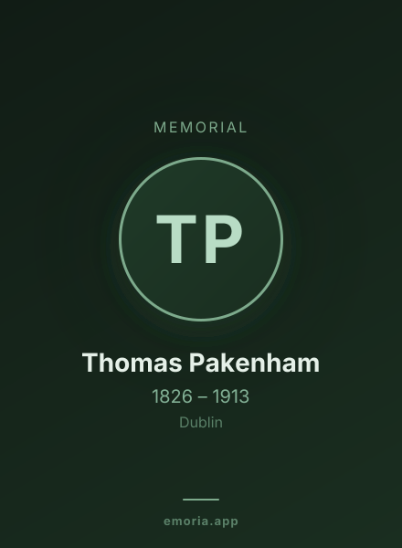 Memorial portrait of Thomas Pakenham
