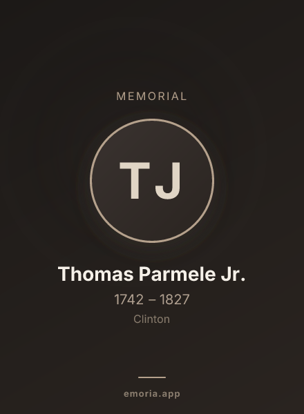 Memorial portrait of Thomas Parmele Jr.