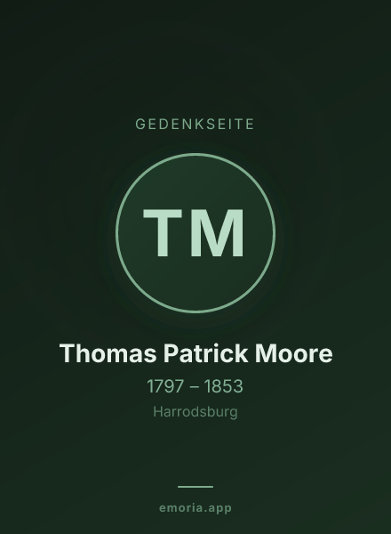Gedenkportrait von Thomas Patrick Moore