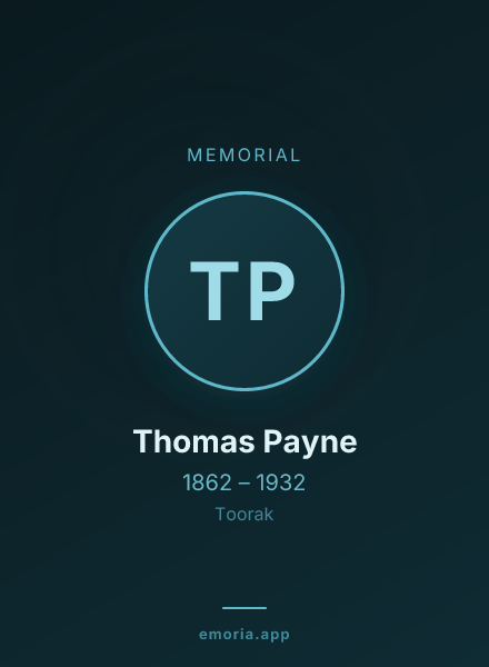 Memorial portrait of Thomas Payne