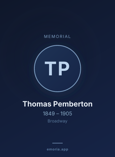 Memorial portrait of Thomas Pemberton
