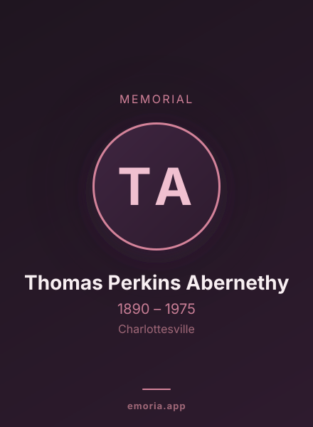 Memorial portrait of Thomas Perkins Abernethy