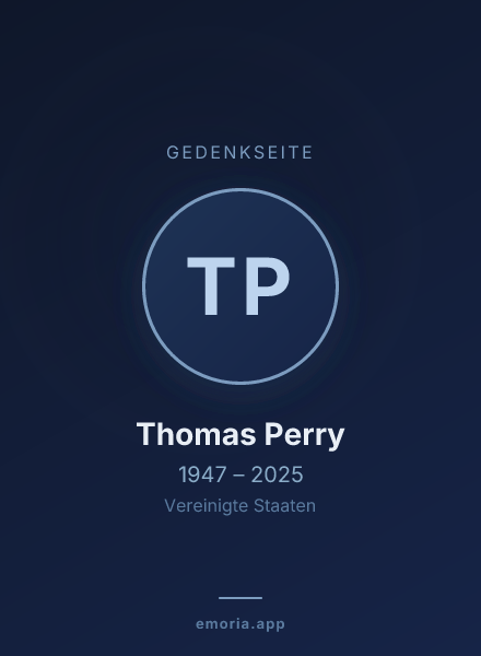Gedenkportrait von Thomas Perry