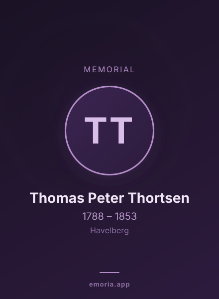 Memorial portrait of Thomas Peter Thortsen