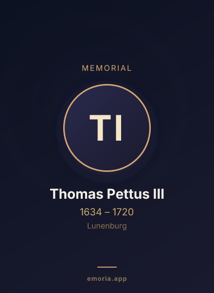 Memorial portrait of Thomas Pettus III