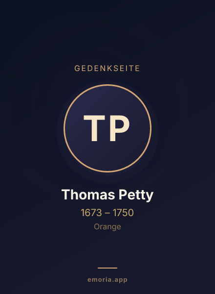Gedenkportrait von Thomas Petty