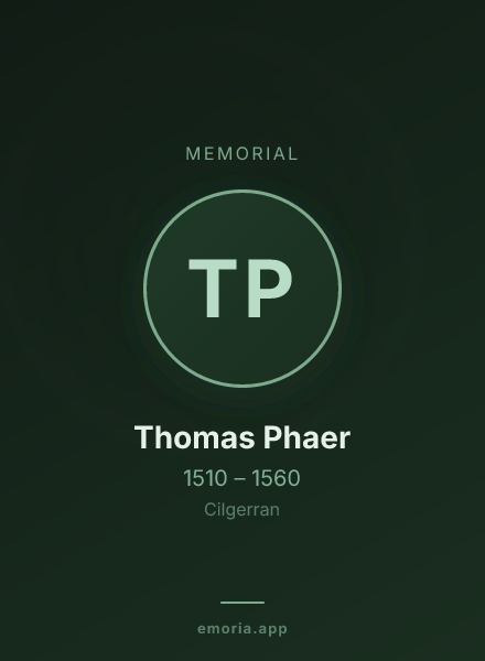 Memorial portrait of Thomas Phaer
