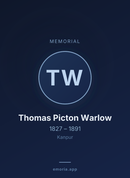 Memorial portrait of Thomas Picton Warlow
