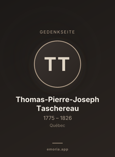 Gedenkportrait von Thomas-Pierre-Joseph Taschereau