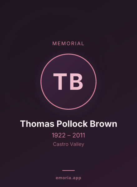 Memorial portrait of Thomas Pollock Brown