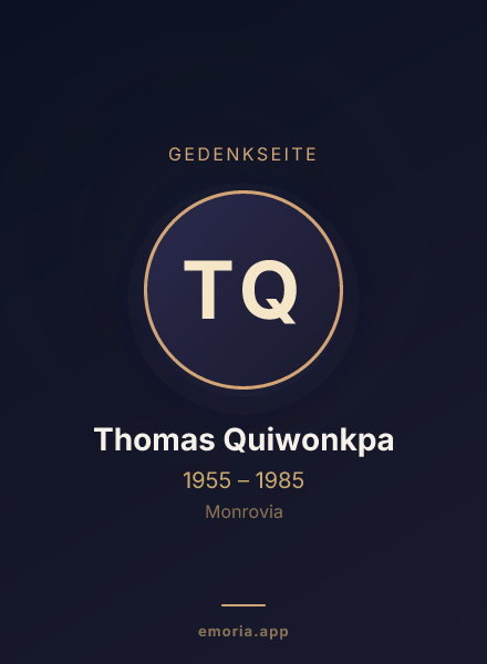 Gedenkportrait von Thomas Quiwonkpa