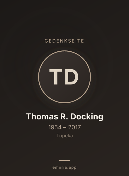 Gedenkportrait von Thomas R. Docking