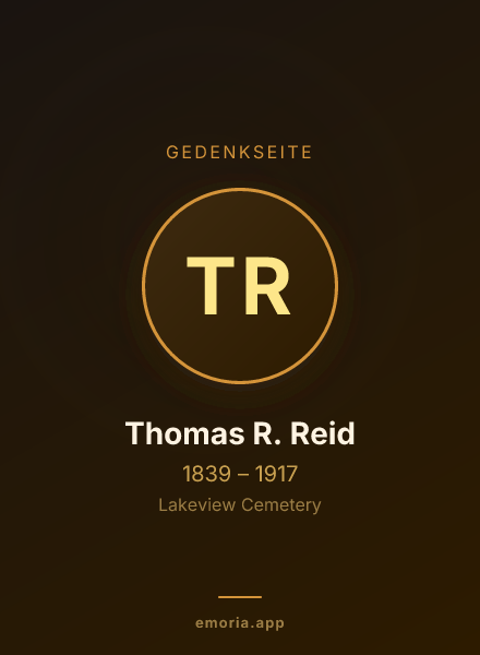 Gedenkportrait von Thomas R. Reid