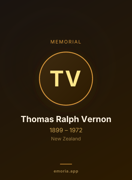 Memorial portrait of Thomas Ralph Vernon