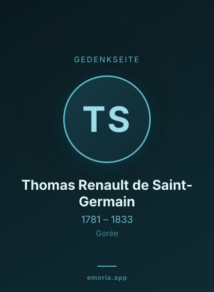 Gedenkportrait von Thomas Renault de Saint-Germain