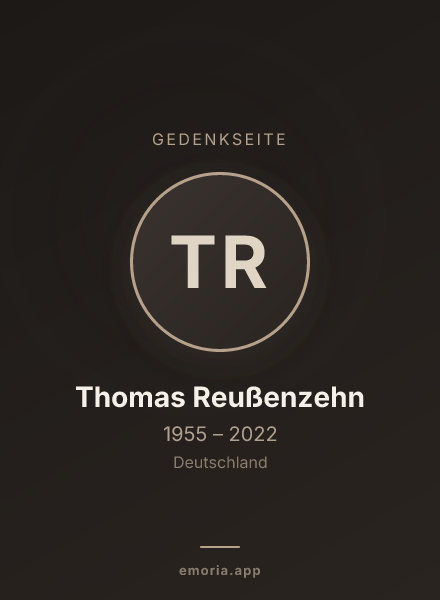Gedenkportrait von Thomas Reußenzehn