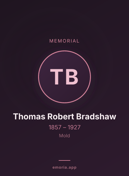 Memorial portrait of Thomas Robert Bradshaw