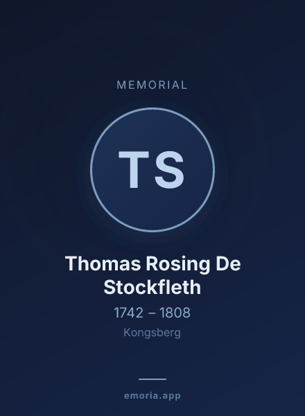 Memorial portrait of Thomas Rosing De Stockfleth