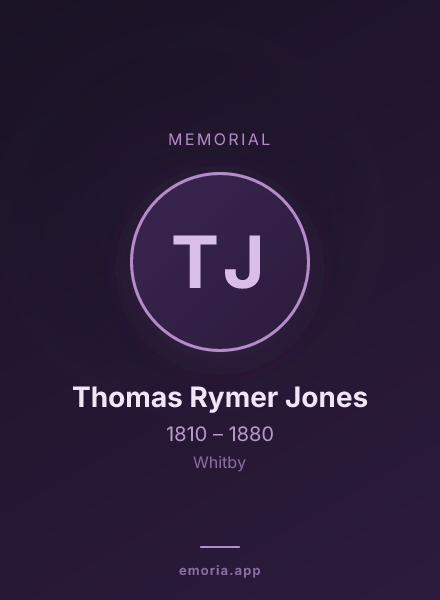 Memorial portrait of Thomas Rymer Jones