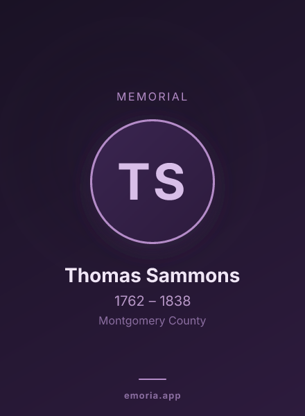 Memorial portrait of Thomas Sammons