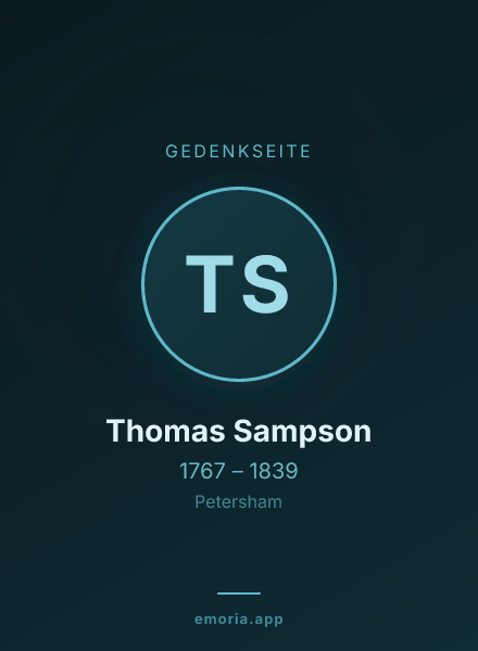 Gedenkportrait von Thomas Sampson