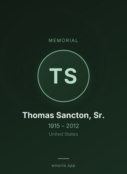 Memorial portrait of Thomas Sancton, Sr.