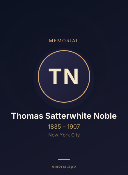 Memorial portrait of Thomas Satterwhite Noble