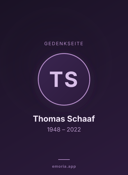 Gedenkportrait von Thomas Schaaf