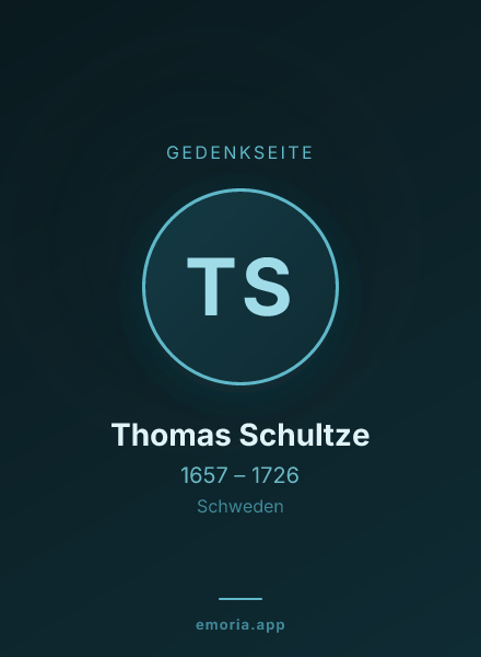 Gedenkportrait von Thomas Schultze