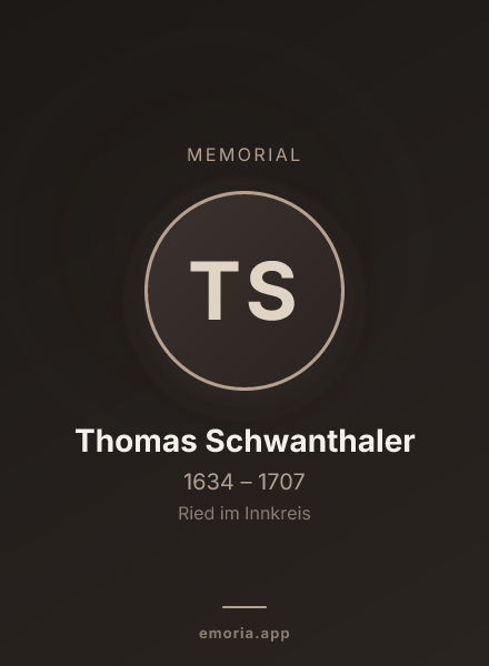 Memorial portrait of Thomas Schwanthaler