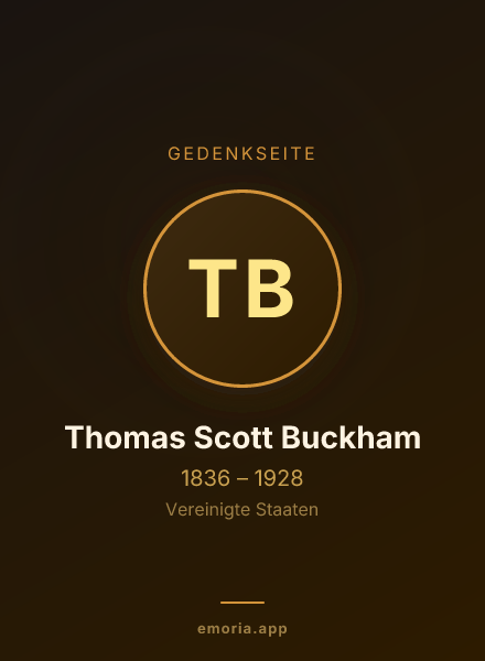 Gedenkportrait von Thomas Scott Buckham